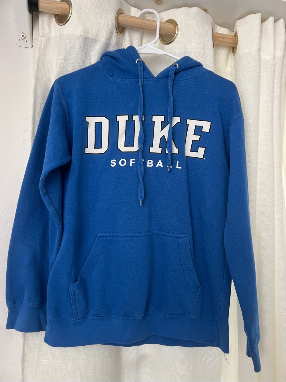 Duke Softball Blue Hooded Sweatshirt